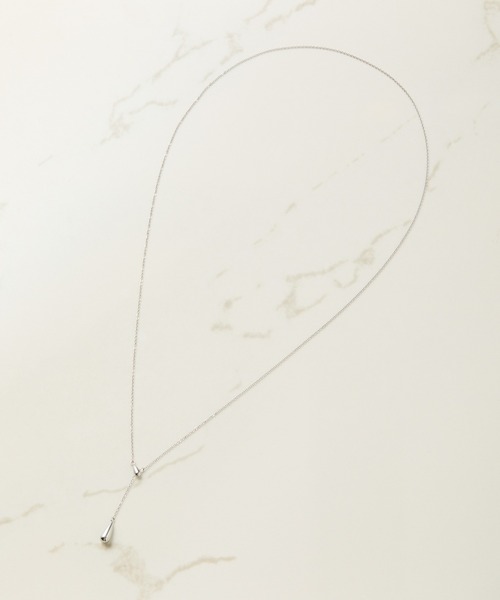 PAPILLONNER（パピヨネ）の「ステンレスY字ネックレス（ネックレス・レディース・シルバー/ゴールド・FREE）」の6枚目の写真