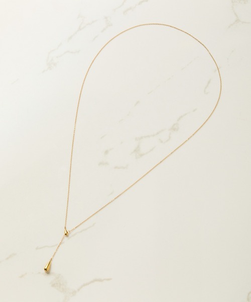 PAPILLONNER（パピヨネ）の「ステンレスY字ネックレス（ネックレス・レディース・シルバー/ゴールド・FREE）」の5枚目の写真