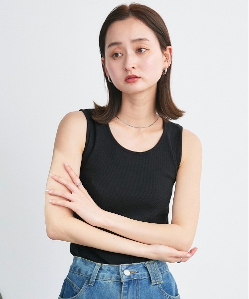 ad thie(アドティエ)の「オーバーシルエット シアーシャツ リブタンクトップセット(シャツ/ブラウス・レディース・オフホワイト/ライトブルー/ブラック/ピンク/ライトグレー・FREE)」の22枚目の写真