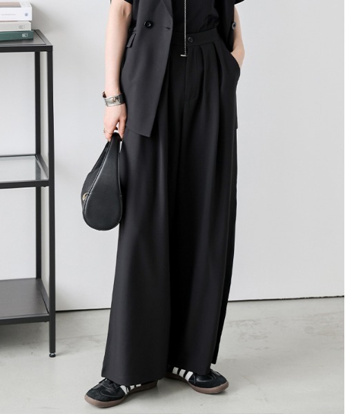 AMELY（エミリー）の「選べる テーラードジャケット・ベスト・ワイドパンツ（その他トップス・レディース・ブラウン/グレー/ホワイト/ブラック/ホワイト系その他2/ブラック系その他2/グレー系その他2/ブラウン系その他2/ブラック系その他/グレー系その他/ブラウン系その他/ホワイト系その他・フリー/M/L）」の6枚目の写真