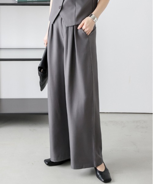 AMELY（エミリー）の「選べる テーラードジャケット・ベスト・ワイドパンツ（その他トップス・レディース・ブラウン/グレー/ホワイト/ブラック/ホワイト系その他2/ブラック系その他2/グレー系その他2/ブラウン系その他2/ブラック系その他/グレー系その他/ブラウン系その他/ホワイト系その他・フリー/M/L）」の9枚目の写真