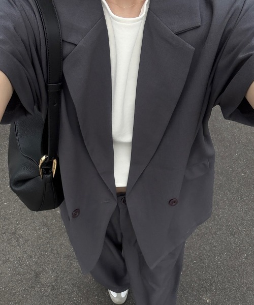 AMELY（エミリー）の「選べる テーラードジャケット・ベスト・ワイドパンツ（その他トップス・レディース・ブラウン/グレー/ホワイト/ブラック/ホワイト系その他2/ブラック系その他2/グレー系その他2/ブラウン系その他2/ブラック系その他/グレー系その他/ブラウン系その他/ホワイト系その他・フリー/M/L）」の21枚目の写真