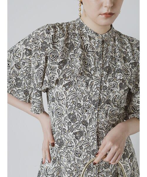 Te chichi CLASSIC（テチチクラシック）の「【DEVEAUX】ボタニカルプリントワンピース《2025summer catalog item》（ワンピース・レディース・ベージュ・F）」の13枚目の写真