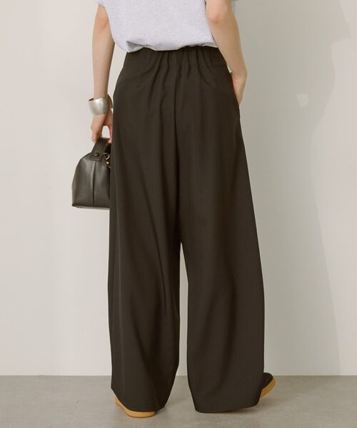 AMERICAN HOLIC(アメリカンホリック)の「タック ラップワイドパンツ(その他パンツ・レディース・ブラック/チャコールグレー・L/M)」の6枚目の写真
