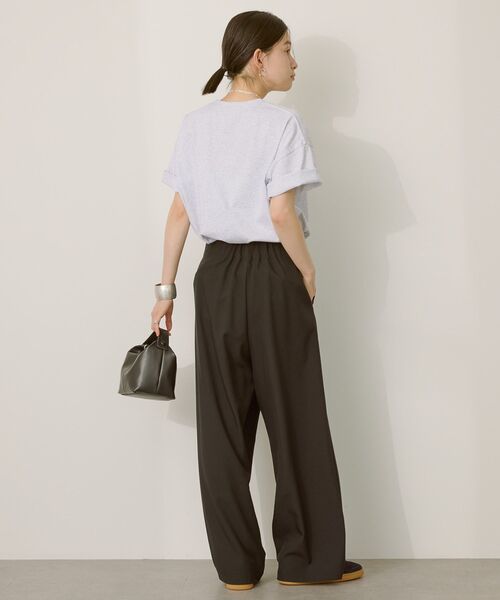 AMERICAN HOLIC(アメリカンホリック)の「タック ラップワイドパンツ(その他パンツ・レディース・ブラック/チャコールグレー・L/M)」の8枚目の写真