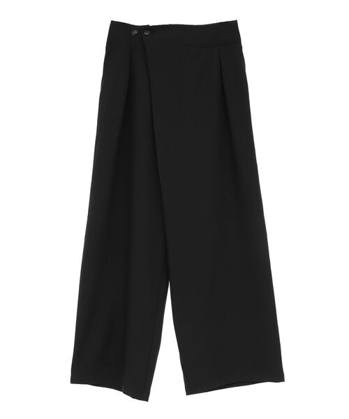 AMERICAN HOLIC(アメリカンホリック)の「タック ラップワイドパンツ(その他パンツ・レディース・ブラック/チャコールグレー・L/M)」の15枚目の写真