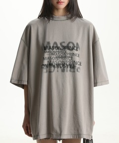 MASONPRINCE Tシャツ プリント ウォッシュド コットン 男女兼用 MASONPRINCE プリントラップ Tシャツ ウォッシュド 綿 男女兼用