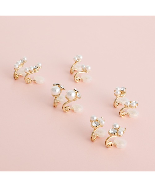 JewCas（ジュアキャス）の「JewCasパール×ガラスストーン minimalpearl エアフィットイヤリング[JC4890]（イヤリング・レディース・ゴールド・FREE）」の9枚目の写真