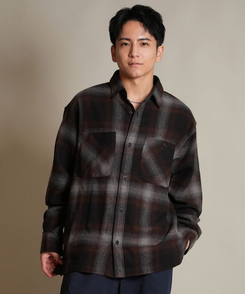 ムラサキスポーツ限定】DEAR LAUREL/ディアローレル FLANNEL SHIRT