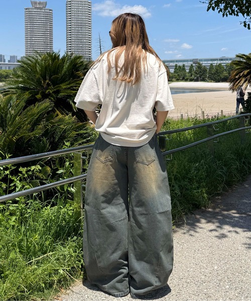 sedacle(セダクル)の「加工ラインストーンカラーTシャツ(Tシャツ/カットソー・レディース・アイボリー/カーキ/ライトブルー/ライトカーキ/ブラウン/ピンク/レッド・SMALL/MEDIUM/LARGE)」の15枚目の写真