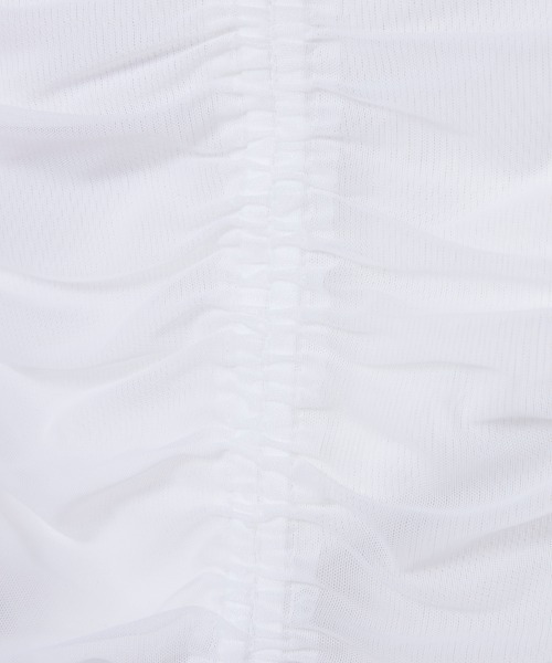 DOUBLE STANDARD CLOTHING（ダブルスタンダードクロージング）の「チュールドローストリングジャケット（ブルゾン・レディース・オフホワイト/ブラック・FREE）」の15枚目の写真