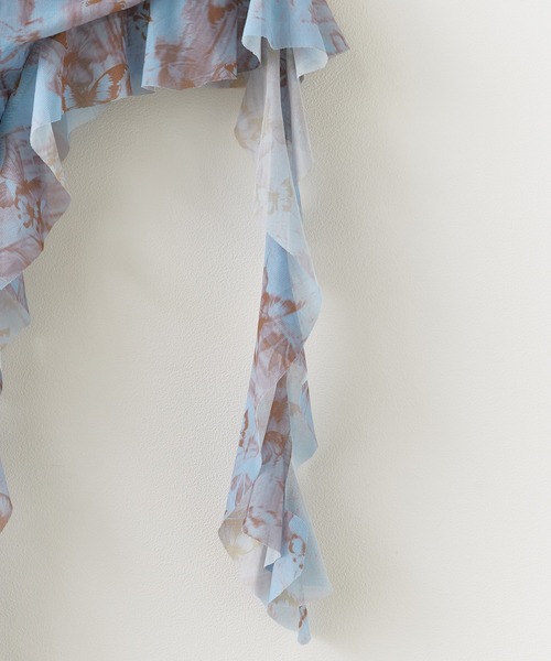 Chick（チック）の「Floral sheer camisole/花柄 シアーキャミソール（キャミソール・レディース・ブラック/グレー/ブルー・FREE）」の8枚目の写真