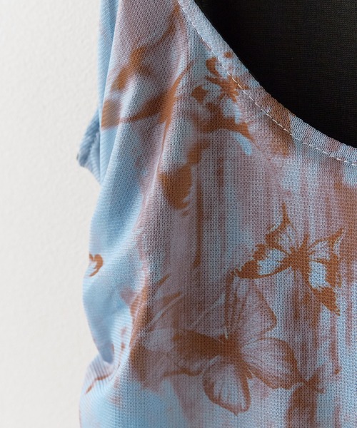 Chick（チック）の「Floral sheer camisole/花柄 シアーキャミソール（キャミソール・レディース・ブラック/グレー/ブルー・FREE）」の11枚目の写真