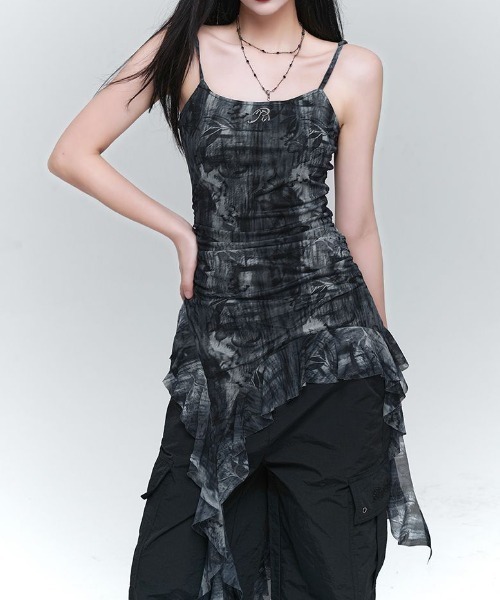 Chick（チック）の「Floral sheer camisole/花柄 シアーキャミソール（キャミソール・レディース・ブラック/グレー/ブルー・FREE）」の17枚目の写真