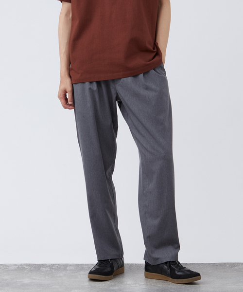 19SS MARKAWARE ウールトロ ペグトップ イージーパンツ 洗える/UVカット/防シワ】COOLFIBER マルチファンクション