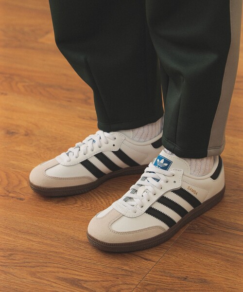 こども ビームス（コドモビームス）の「adidas /Samba OG Comfort Closure Elastic Lace Kids（17～21cm）（スニーカー・キッズ・ホワイト/ブラック・18/19/20/21/17）」の5枚目の写真