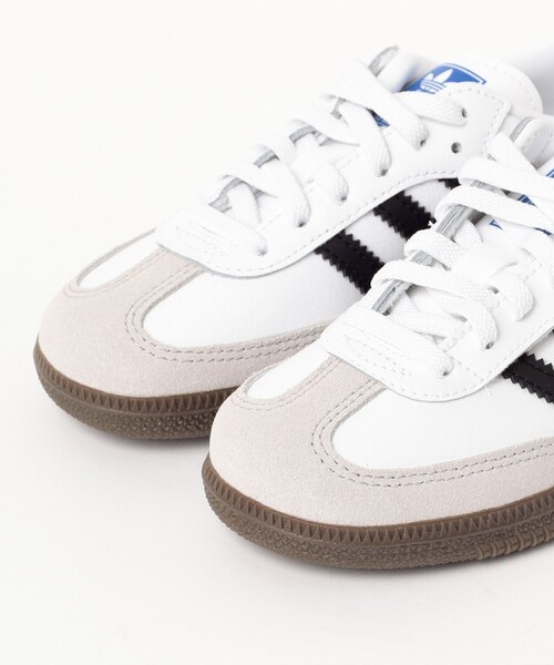 こども ビームス（コドモビームス）の「adidas /Samba OG Comfort Closure Elastic Lace Kids（17～21cm）（スニーカー・キッズ・ホワイト/ブラック・18/19/20/21/17）」の12枚目の写真