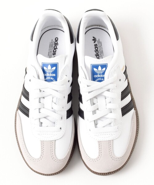 こども ビームス（コドモビームス）の「adidas /Samba OG Comfort Closure Elastic Lace Kids（17～21cm）（スニーカー・キッズ・ホワイト/ブラック・18/19/20/21/17）」の15枚目の写真