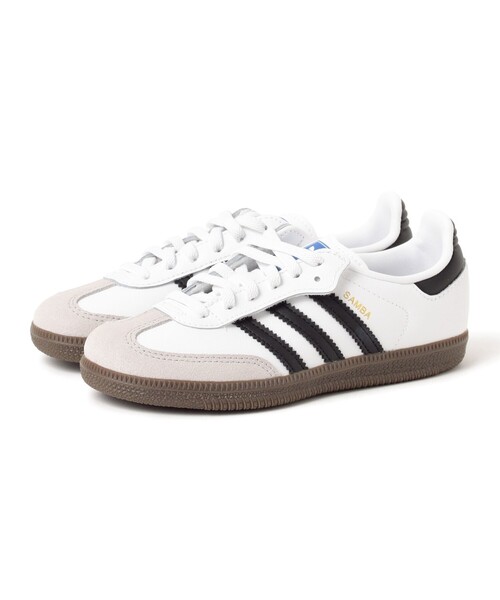 こども ビームス（コドモビームス）の「adidas /Samba OG Comfort Closure Elastic Lace Kids（17～21cm）（スニーカー・キッズ・ホワイト/ブラック・18/19/20/21/17）」の4枚目の写真