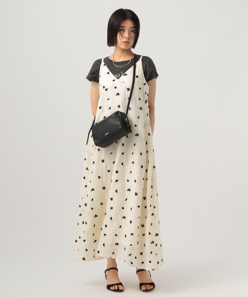 BAYFLOW（ベイフロー）の「[長さ調整可]エンブロイダリーワンピース（ワンピース・レディース・オフホワイト/ブラック・FREE）」の10枚目の写真