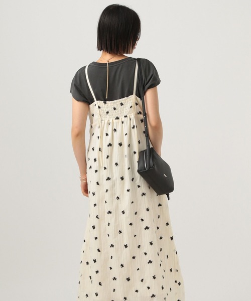 BAYFLOW（ベイフロー）の「[長さ調整可]エンブロイダリーワンピース（ワンピース・レディース・オフホワイト/ブラック・FREE）」の6枚目の写真