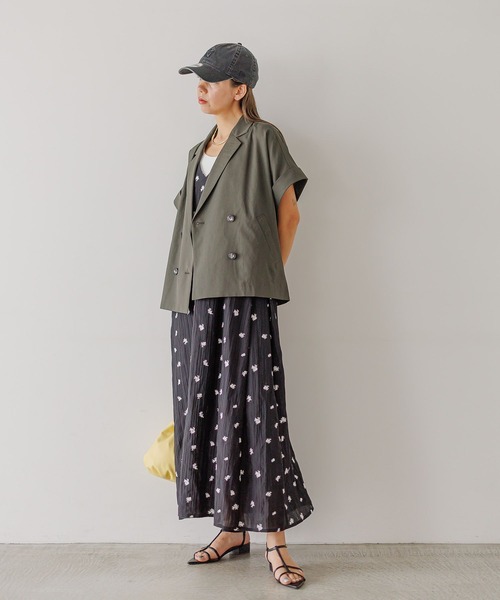 BAYFLOW（ベイフロー）の「[長さ調整可]エンブロイダリーワンピース（ワンピース・レディース・オフホワイト/ブラック・FREE）」の22枚目の写真