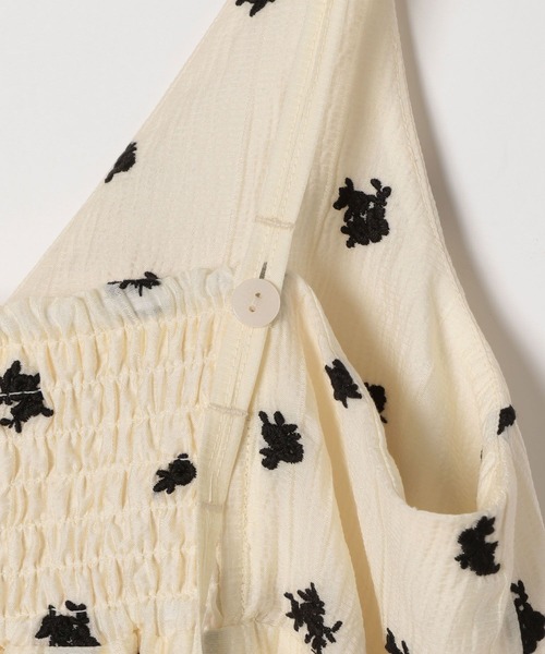 BAYFLOW（ベイフロー）の「[長さ調整可]エンブロイダリーワンピース（ワンピース・レディース・オフホワイト/ブラック・FREE）」の14枚目の写真