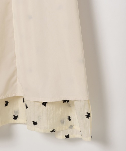 BAYFLOW（ベイフロー）の「[長さ調整可]エンブロイダリーワンピース（ワンピース・レディース・オフホワイト/ブラック・FREE）」の13枚目の写真