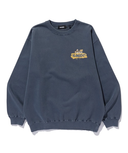 XLARGE（エクストララージ）の「PIGMENT BOMB CREWNECK SWEAT SHIRT（スウェット・メンズ・ブラック/ブラウン/ネイビー・S/M/L/XL）」の16枚目の写真