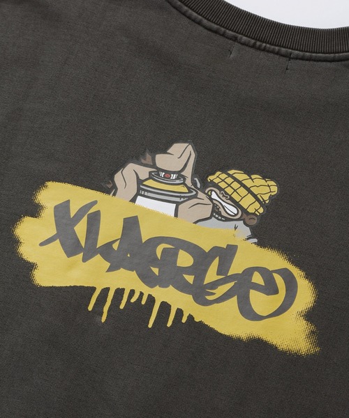 XLARGE（エクストララージ）の「PIGMENT BOMB CREWNECK SWEAT SHIRT（スウェット・メンズ・ブラック/ブラウン/ネイビー・S/M/L/XL）」の9枚目の写真