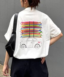 Franklin Climbing(�t�����N�����N���C�~���O)�́yFranklin Climbing�z �T�[�t�{�[�h&CAR�o�b�N�v�����gTee(T�V���c/�J�b�g�\�[)