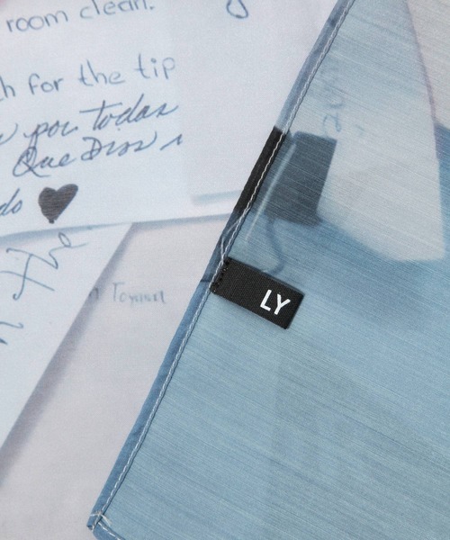 A part by（アパートバイ）の「【セレクト】LY_PanoScarf（バンダナ/スカーフ・レディース・ライトブルー/レッド・FREE）」の9枚目の写真