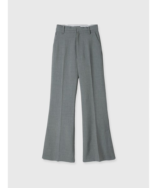 anuans（アニュアンス）の「スーチングセミフレアパンツ（スラックス・レディース・ブラウン/グレー・S/M）」の2枚目の写真