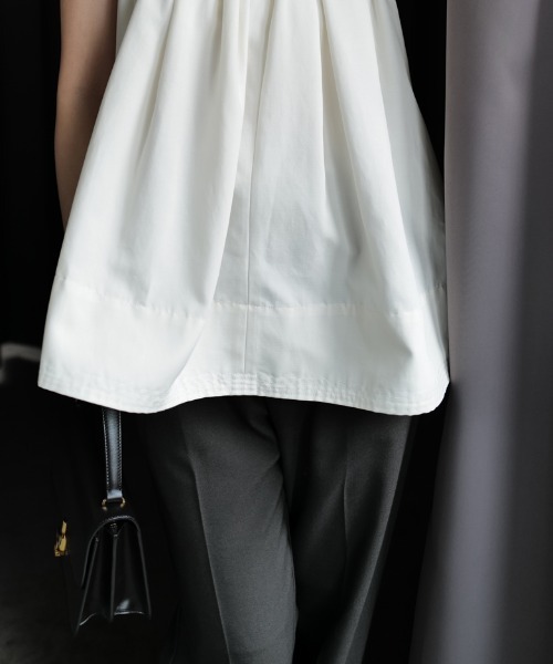 anuans（アニュアンス）の「スーチングセミフレアパンツ（スラックス・レディース・ブラウン/グレー・S/M）」の20枚目の写真