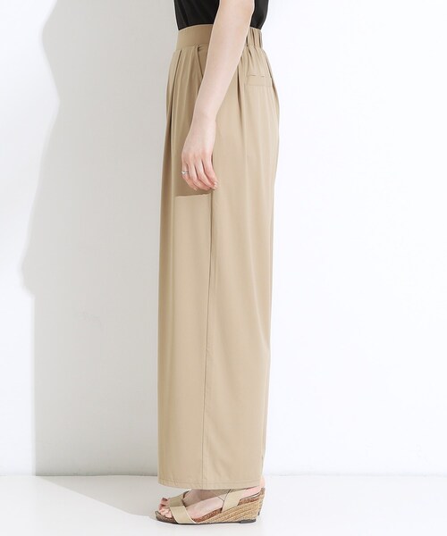 SHOO・LA・RUE（シューラルー）の「【S-LL/ひんやり/UV】リラクシーな穿き心地 エアリーワイドパンツ（その他パンツ・レディース・ブラック/チャコールグレー/ベージュ・04/02/01/03）」の17枚目の写真