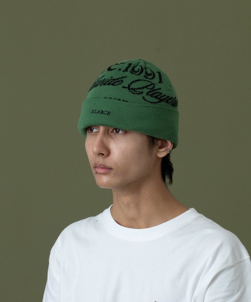 XLARGE（エクストララージ）の「EST.1991 CUFF BEANIE（ニットキャップ/ビーニー・メンズ・オリーブ/グレー/ブラック・ONE SIZE）」の5枚目の写真