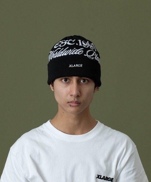 XLARGE（エクストララージ）の「EST.1991 CUFF BEANIE（ニットキャップ/ビーニー・メンズ・オリーブ/グレー/ブラック・ONE SIZE）」の7枚目の写真