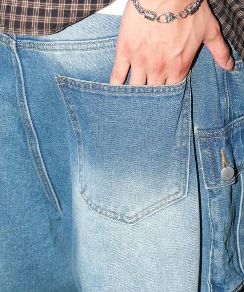 SHORT ROUND(ショートラウンド)の「SHORT ROUND/マルチポケットデニムパンツ(デニムパンツ・メンズ・コバルトブルー・LARGE/MEDIUM)」の5枚目の写真