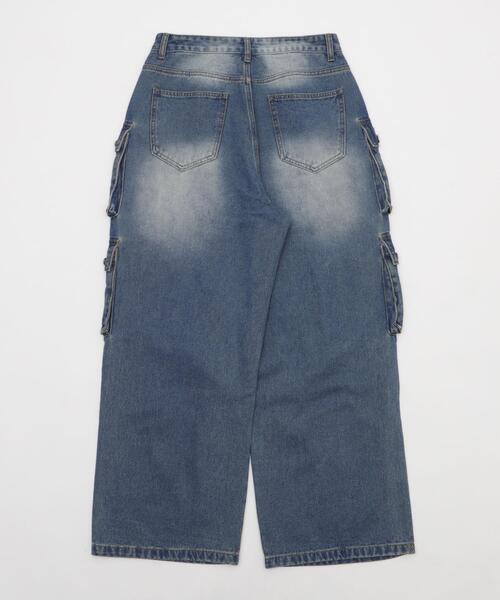 SHORT ROUND(ショートラウンド)の「SHORT ROUND/マルチポケットデニムパンツ(デニムパンツ・メンズ・コバルトブルー・LARGE/MEDIUM)」の7枚目の写真