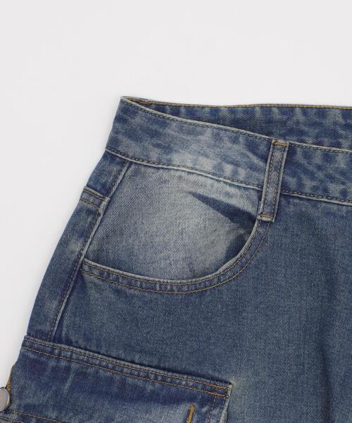 SHORT ROUND(ショートラウンド)の「SHORT ROUND/マルチポケットデニムパンツ(デニムパンツ・メンズ・コバルトブルー・LARGE/MEDIUM)」の10枚目の写真