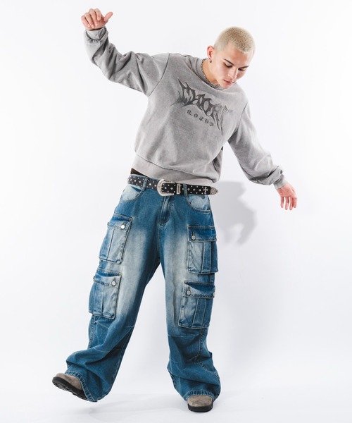 SHORT ROUND(ショートラウンド)の「SHORT ROUND/マルチポケットデニムパンツ(デニムパンツ・メンズ・コバルトブルー・LARGE/MEDIUM)」の14枚目の写真