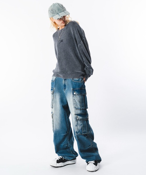 SHORT ROUND(ショートラウンド)の「SHORT ROUND/マルチポケットデニムパンツ(デニムパンツ・メンズ・コバルトブルー・LARGE/MEDIUM)」の15枚目の写真