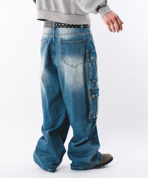 SHORT ROUND(ショートラウンド)の「SHORT ROUND/マルチポケットデニムパンツ(デニムパンツ・メンズ・コバルトブルー・LARGE/MEDIUM)」の18枚目の写真