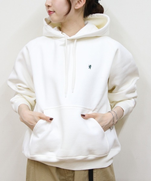 GYMPHLEX（ジムフレックス）の「Gymphlex/ジムフレックス　スウィングスリーブフーデッドプルオーバー　SWING SLEEVE HOODED PULLOVER　GY-C0293 TCF（スウェット・レディース・アイボリー/チャコールグレー/ライトブルー/トップグレー・14）」の6枚目の写真