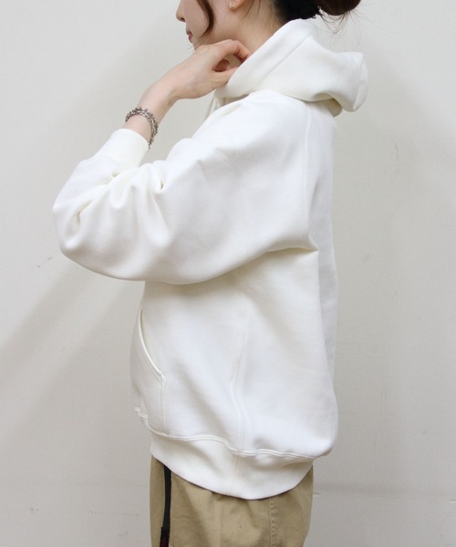 GYMPHLEX（ジムフレックス）の「Gymphlex/ジムフレックス　スウィングスリーブフーデッドプルオーバー　SWING SLEEVE HOODED PULLOVER　GY-C0293 TCF（スウェット・レディース・アイボリー/チャコールグレー/ライトブルー/トップグレー・14）」の7枚目の写真