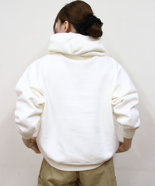 GYMPHLEX（ジムフレックス）の「Gymphlex/ジムフレックス　スウィングスリーブフーデッドプルオーバー　SWING SLEEVE HOODED PULLOVER　GY-C0293 TCF（スウェット・レディース・アイボリー/チャコールグレー/ライトブルー/トップグレー・14）」の8枚目の写真