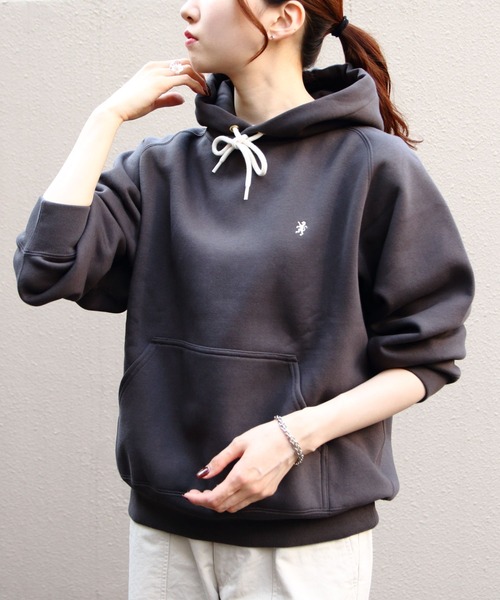 GYMPHLEX（ジムフレックス）の「Gymphlex/ジムフレックス　スウィングスリーブフーデッドプルオーバー　SWING SLEEVE HOODED PULLOVER　GY-C0293 TCF（スウェット・レディース・アイボリー/チャコールグレー/ライトブルー/トップグレー・14）」の10枚目の写真
