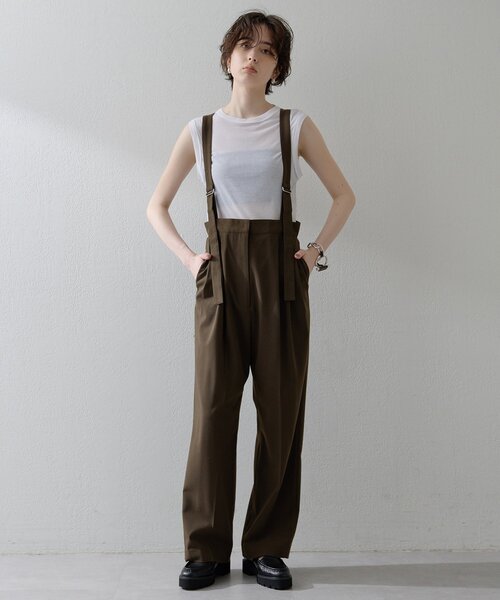 THE PAUSE(ザ ポーズ)の「【THE PAUSE】トロサスペパンツ(その他パンツ・レディース・ブラック/ブラウン・38/36)」の2枚目の写真