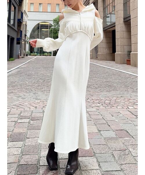 セール】レイヤードフーディワンピース（ワンピース）｜RESEXXY