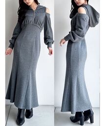 RESEXXY | レイヤードフーディワンピース(ワンピース)